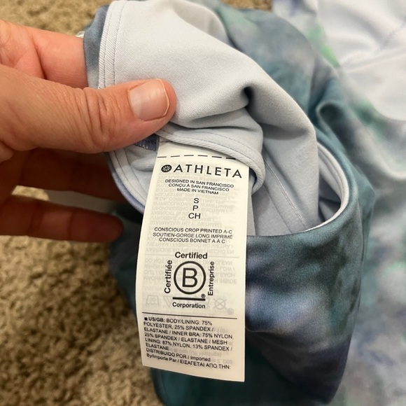 Athleta NWT Conscious Crop Printed A-C, Sz S - Picture 10 of 11